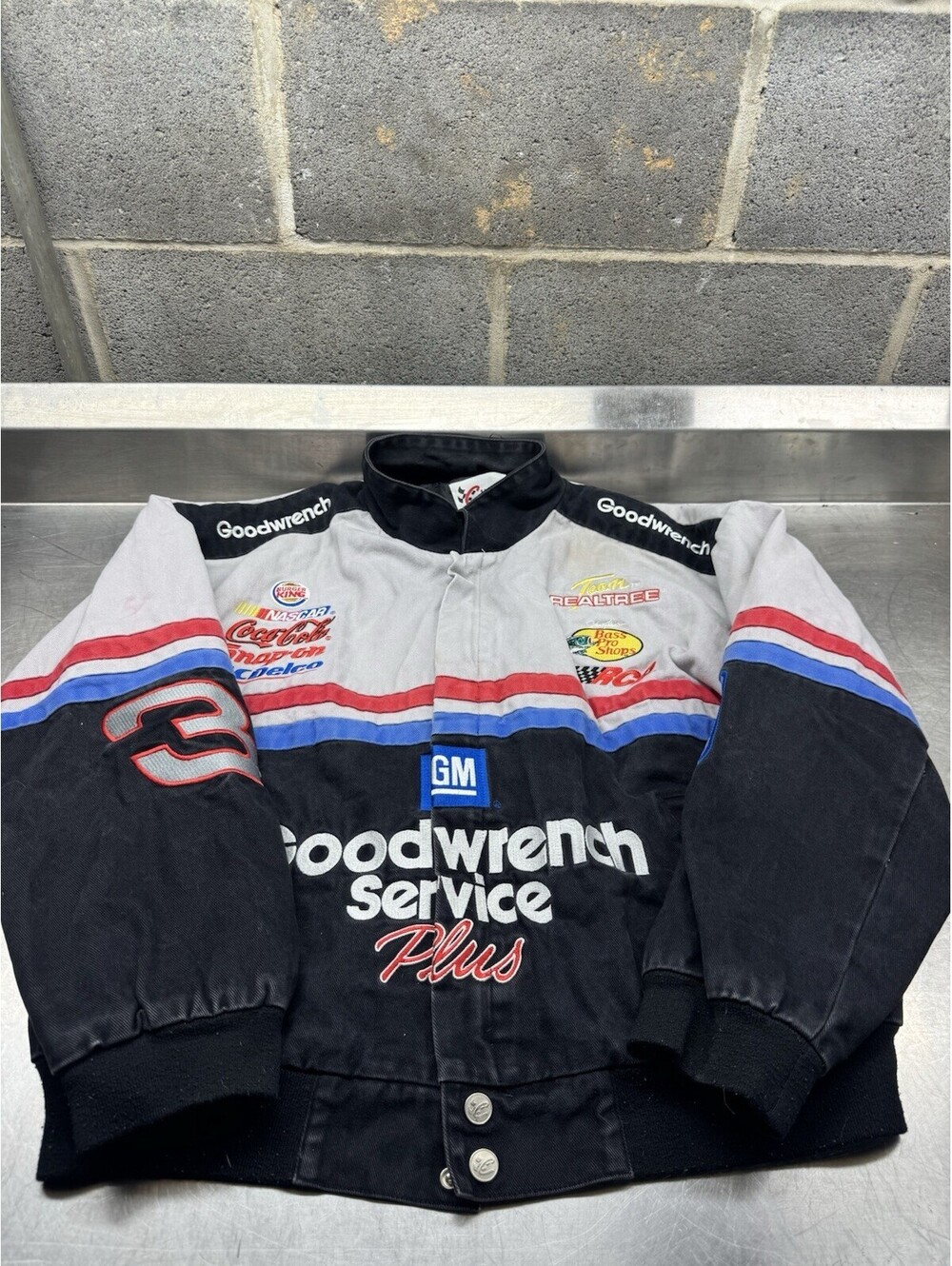 Vintage Dale Earnhardt JH Design Jacket Men's L Goodwrench Service Nascar USA